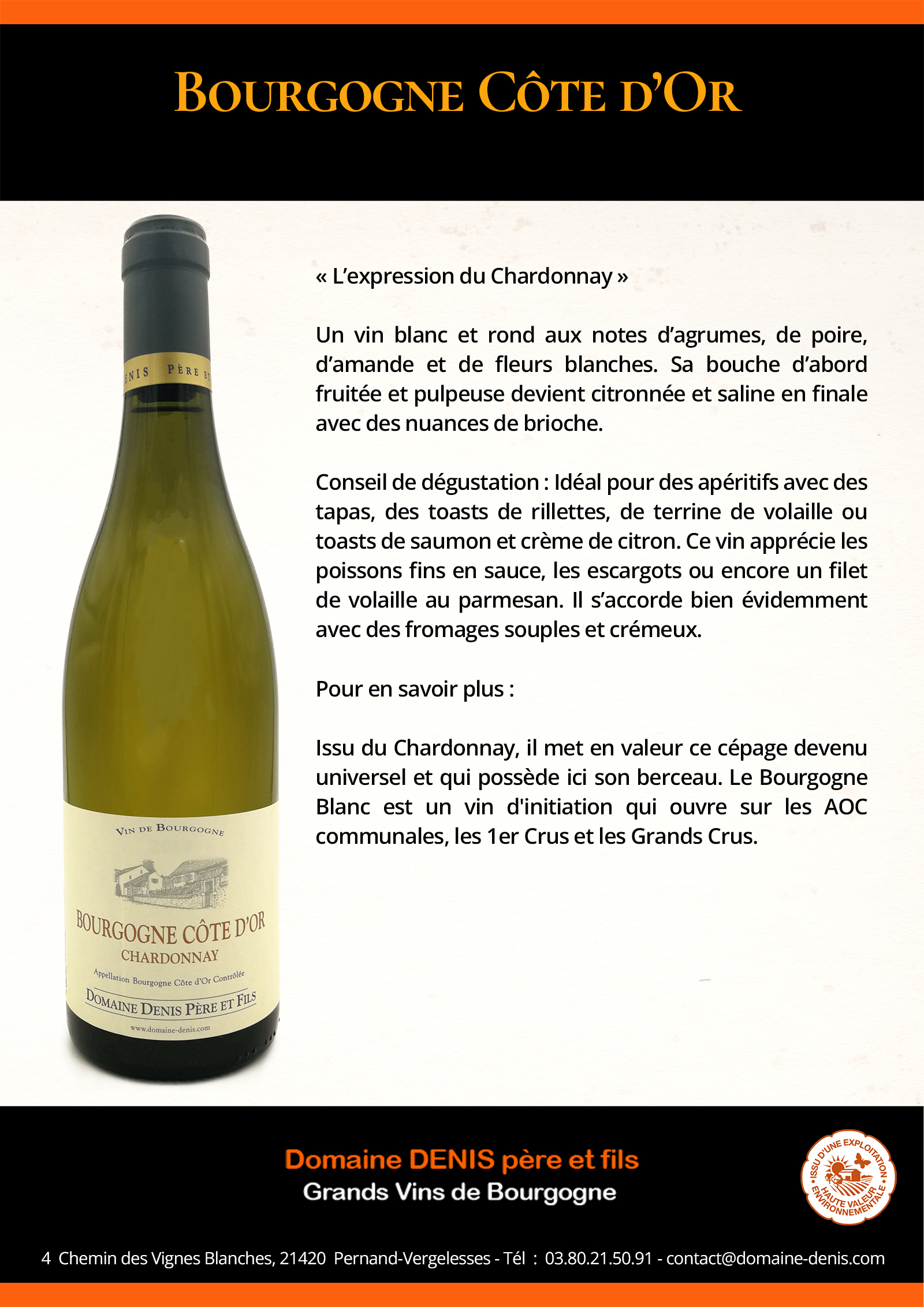 Nos Vins de Bourgogne